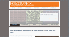 Desktop Screenshot of holographix.com